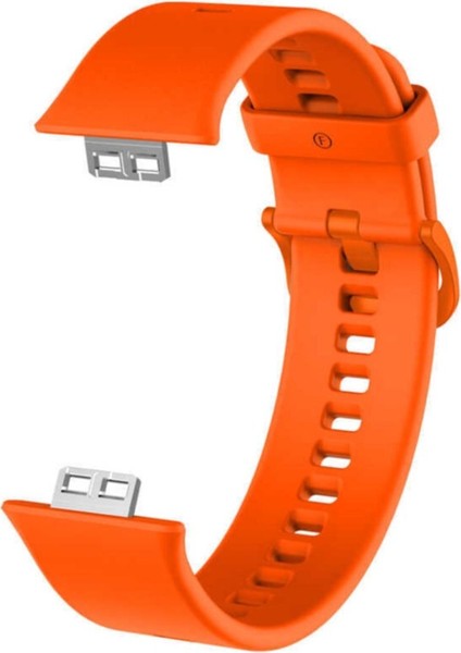 Huawei Watch Fit Silikon Kordon Turuncu