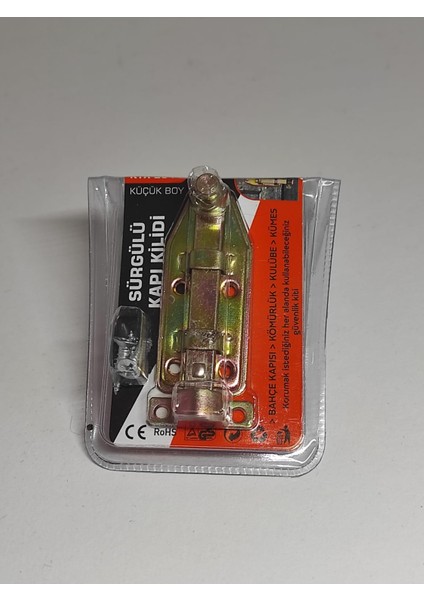 Sürgülü Kilit 7 cm Sandık Askısı Kömürlük Kilidi Kümes Kiliti Asma Kilit Kulube Kilidi