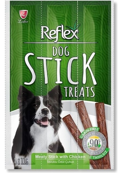 Reflex Tavuklu Stick Köpek Ödül Maması 3X11 gr