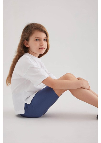 Kız Çocuk Disco Biker Tayt (Indigo) fiyatları