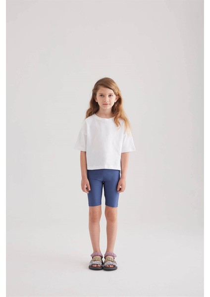 Kız Çocuk Disco Biker Tayt (Indigo) modelleri