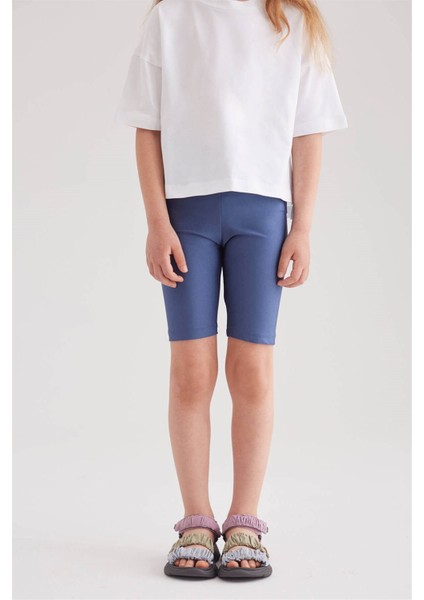 Kız Çocuk Disco Biker Tayt (Indigo) fırsatları