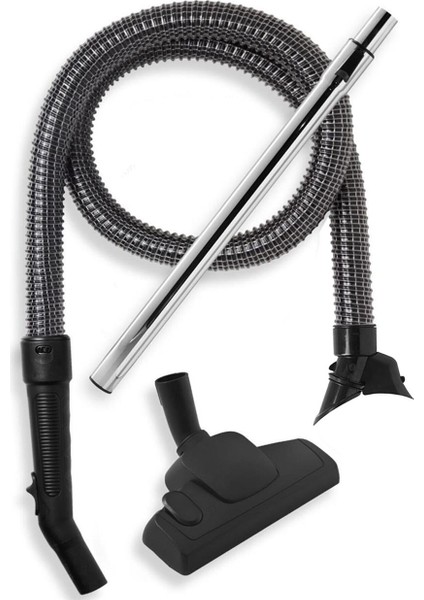 Philips Fc 9209 Marathon Uyumlu Çelik Telli Hortum Seti ( Alttan Tekerli Emici Başlıklı )