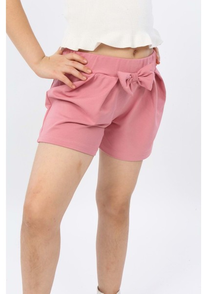 Toontoy Kız Çocuk Önü Pileli Fiyonklu Şort