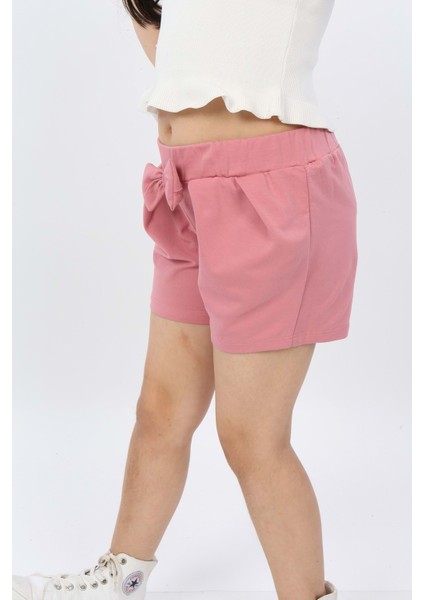 Toontoy Kız Çocuk Önü Pileli Fiyonklu Şort modelleri