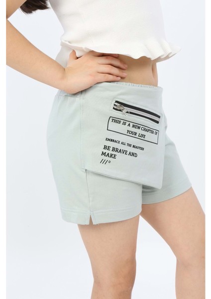 Toontoy Kız Çocuk Önü Süs Cepli Şort fiyatları