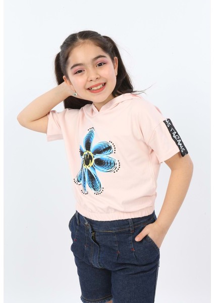 Toontoy Kız Çocuk Önü Çiçek Baskılı Tişört fiyatları