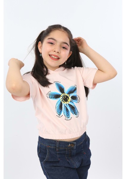 Toontoy Kız Çocuk Önü Çiçek Baskılı Tişört indirimleri