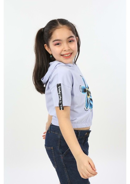 Toontoy Kız Çocuk Önü Çiçek Baskılı Tişört fırsatları