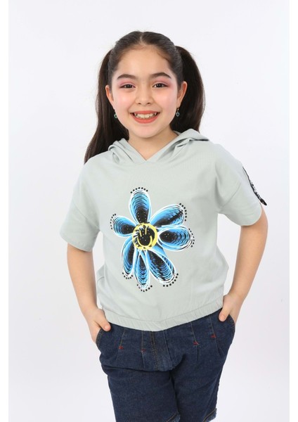 Toontoy Kız Çocuk Önü Çiçek Baskılı Tişört fiyatları