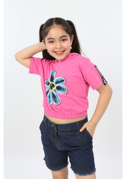 Toontoy Kız Çocuk Önü Çiçek Baskılı Tişört fiyatları