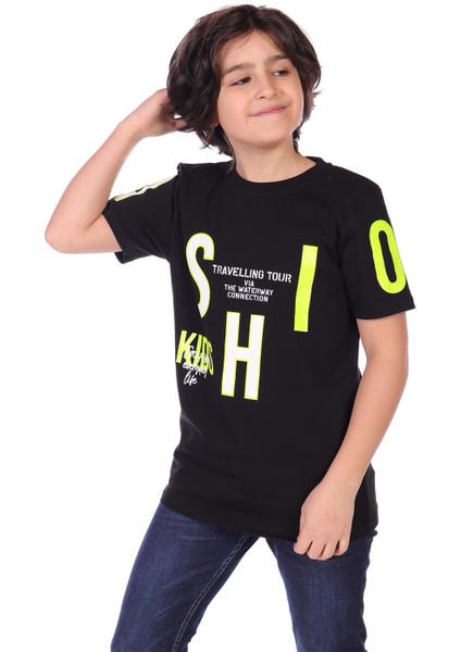 Toontoy Erkek Çocuk Fashion Baskılı Tişört