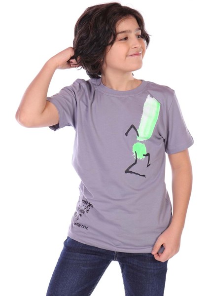 Toontoy Erkek Çocuk Yazı Baskılı Tişört