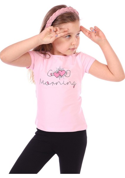 Toontoy Kız Bebek Good Morning Baskılı Tişört