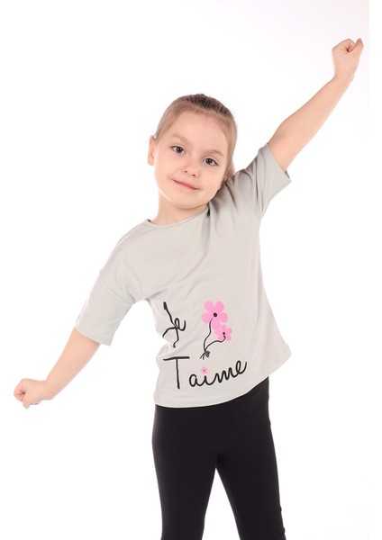 Toontoy Kız Bebek Le Taime Baskılı Tişört