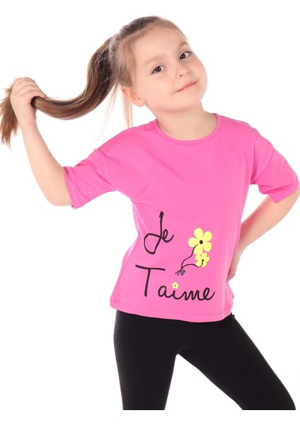 Toontoy Kız Bebek Le Taime Baskılı Tişört