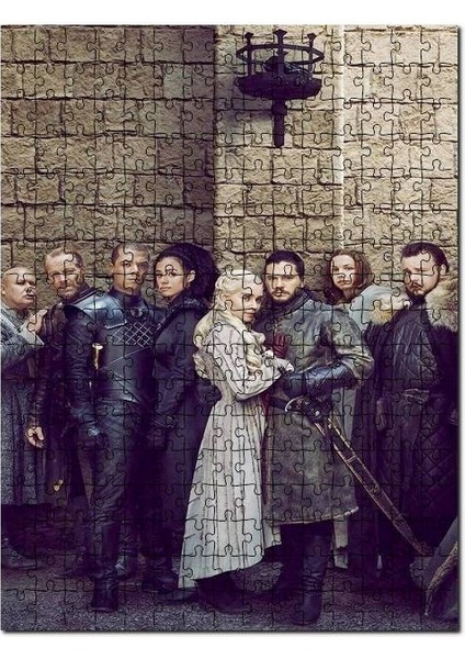 Game Of Thrones Jon Snow Daenerys Targaryen 255 Parça Puzzle Yapboz Mdf (Ahşap)