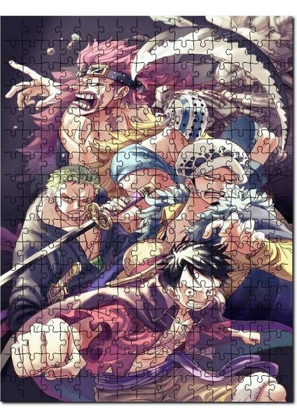 Eustass Çocuk Görseli 120 Parça Puzzle Yapboz Mdf (Ahşap)