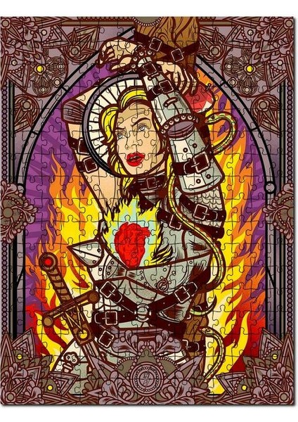 Madonna, Billboard Görseli 120 Parça Puzzle Yapboz Mdf (Ahşap)