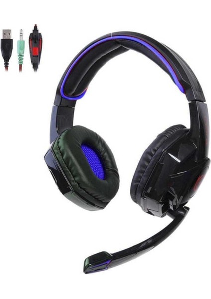 TC-G1000 Profosyonel Oyuncu Kulaklığı 3.5mm Jack Girişli