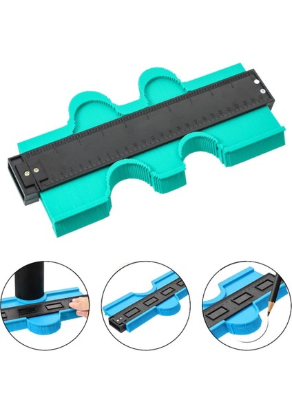 Kontur Ölçüm Cihazı Ahşap Fayans Şekillendirme Kalıbı 25 cm