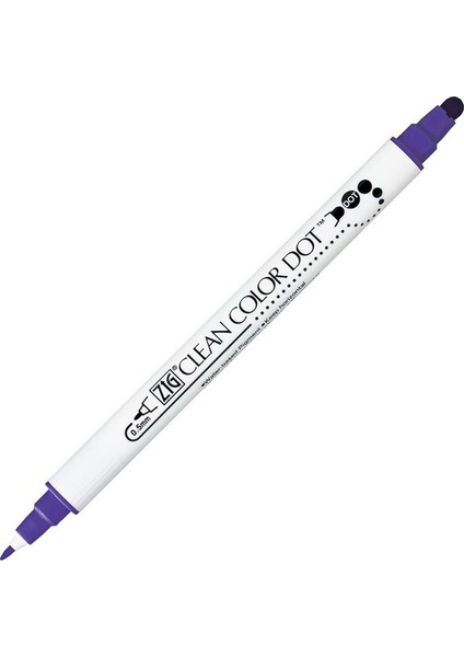 Clean Color Dot Mor Çift Taraflı Kalem TC-6100-080