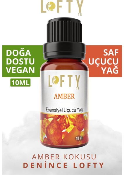 Amber Uçucu Yağ Buhurdanlık Esansı Oda Kokusu 10 ml