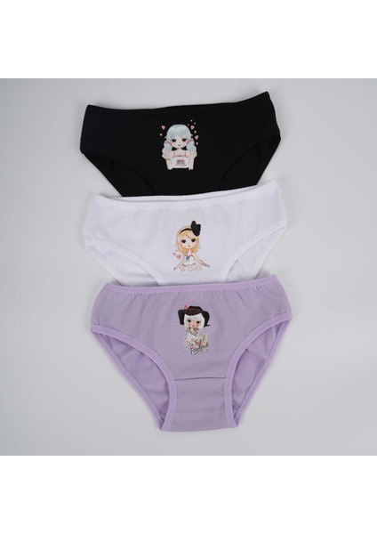 Modey 3'lü Kız Çocuk Slip Set