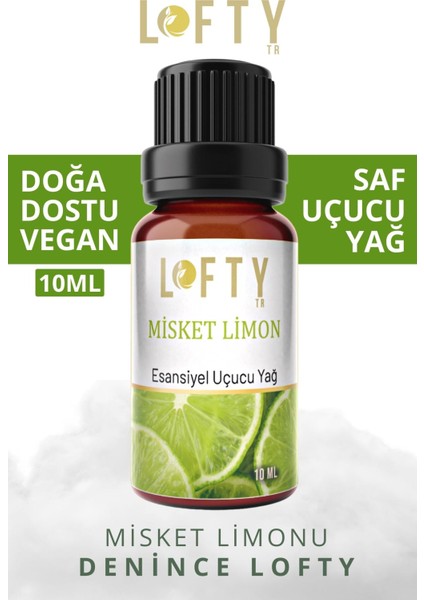 Misket Limon Uçucu Yağ Buhurdanlık Esansı Oda Kokusu 10 ml