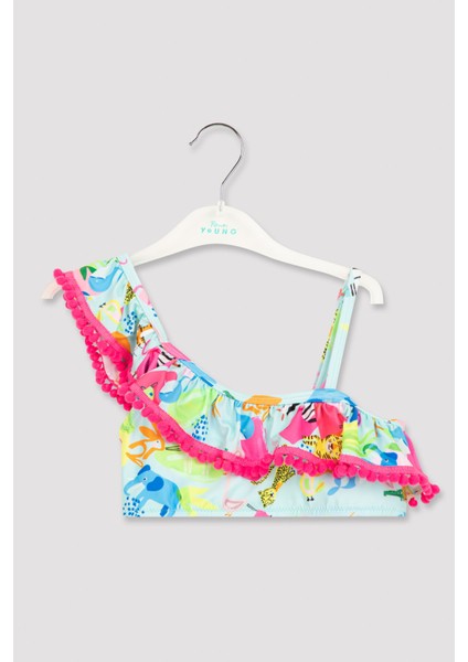 Kız Çocuk Discovery One Shoulder Bikini Takımı fiyatları
