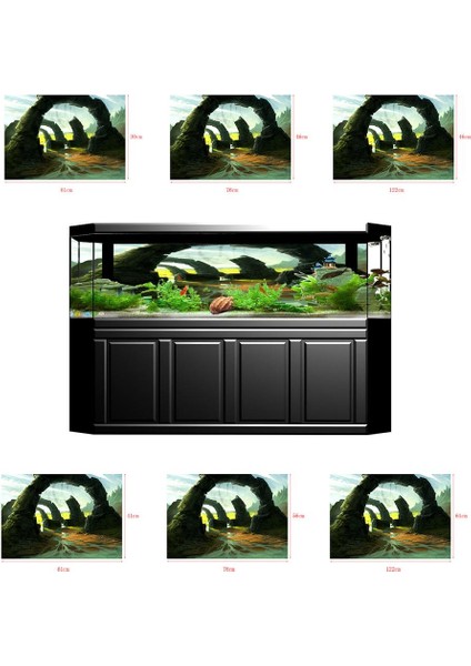 Akvaryum Arka Plan Çıkartması (Yurt Dışından) indirimleri