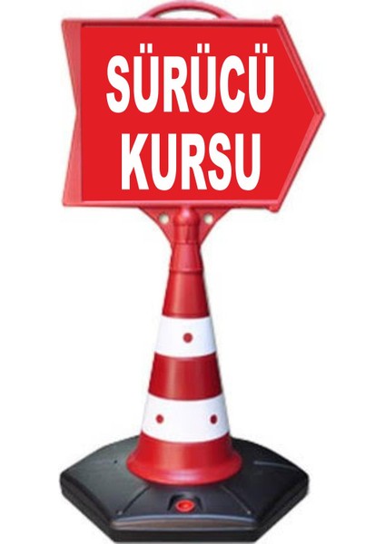Sürücü Yazan Ok Yönlendirme Dubası