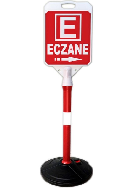 Eczane Reklam ve Yönlendirme Tanıtım Bariyer Dubası