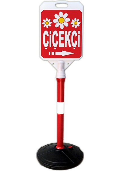 Çiçekçi Reklam ve Yönlendirme Tanıtım Bariyer Dubası
