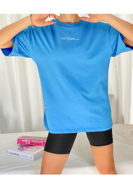 Excusive Yazı Baskılı Oversize T-Shirt