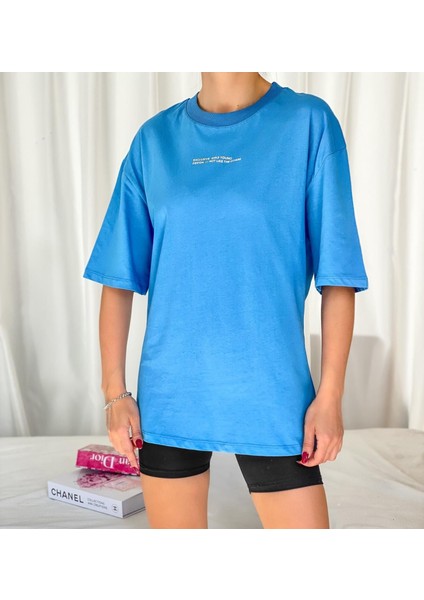 Excusive Yazı Baskılı Oversize T-Shirt