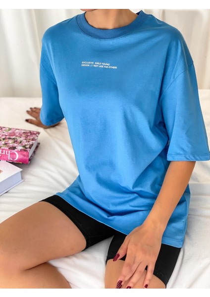 Excusive Yazı Baskılı Oversize T-Shirt