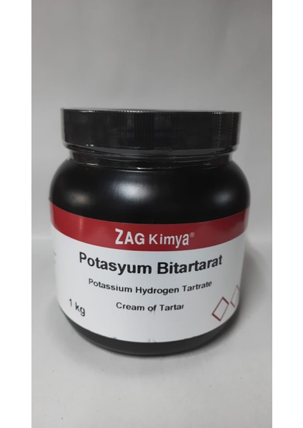 Potasyum Bitartarat Krem Tartar %99 Chem Pure 1 kg
