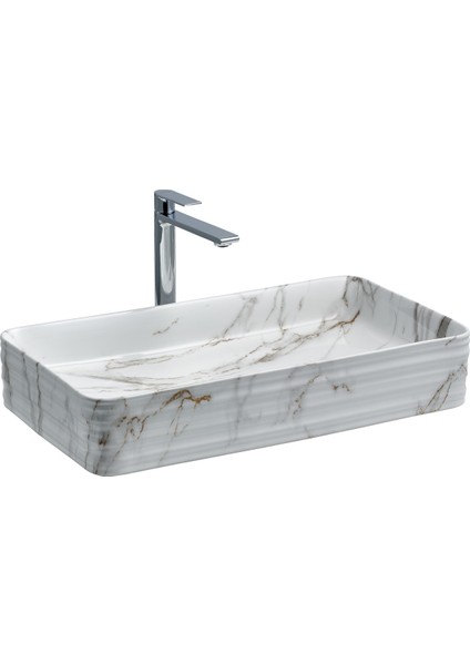 E-2106M1 Tezgah Üstü Porselen Lavabo