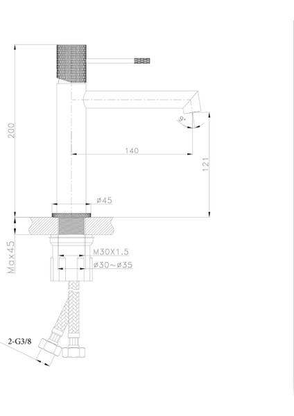 FM-2111 Krom Lavabo Bataryası