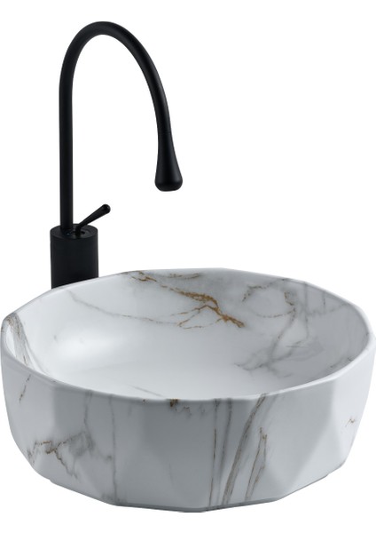 E-2110M1 Tezgah Üstü Porselen Lavabo