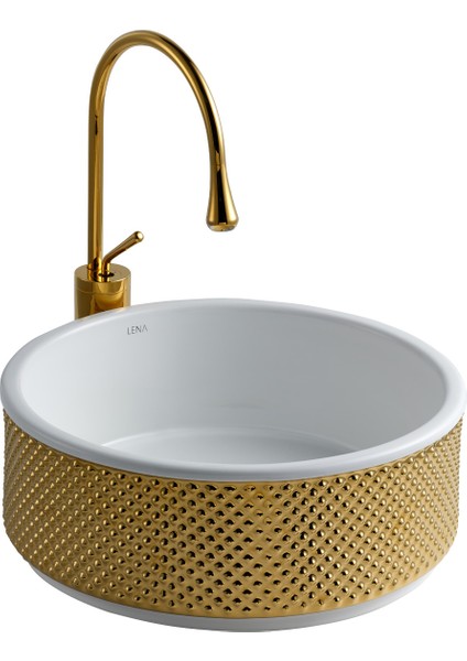 E-4006A Tezgah Üstü Porselen Lavabo