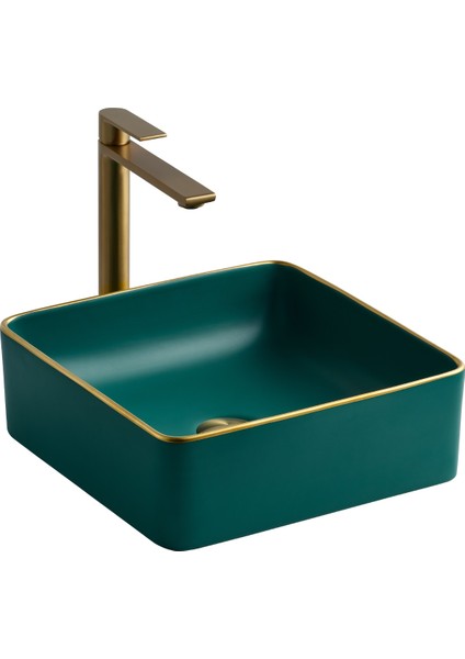 E-4070Y Tezgah Üstü Porselen Lavabo