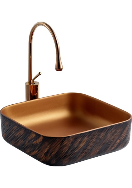 E-4072X Tezgah Üstü Porselen Lavabo