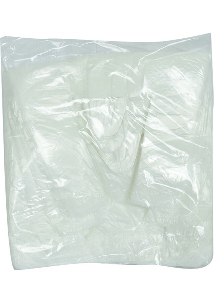 Ekonomik Küçük Boy Atlet Hışır Poşet 38X22 cm Ince Beyaz 250 Adet 1 Paket