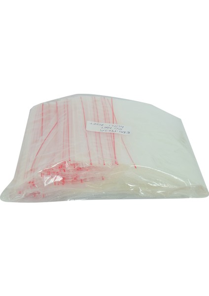 Kilitli Naylon Torba Poşet 19X25 cm Şeffaf 100 Adet 1 Paket
