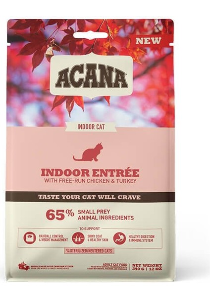 Kısırlaştırılmış Indoor Entree Sterilised Kedi Maması 340 gr