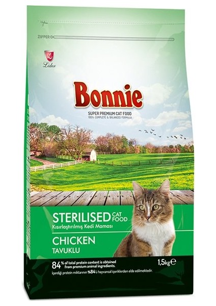 Sterilized Tavuklu Kısırlaştırılmış Kedi Maması 1,5 kg