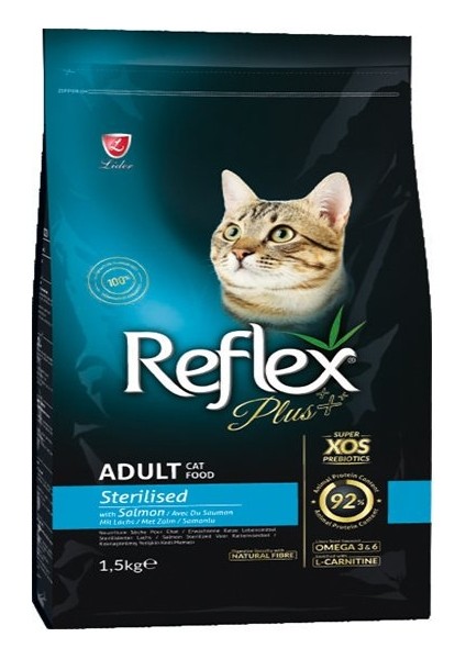 Plus Somonlu Kısırlaştırılmış Yetişkin Kedi Maması 1.5 kg