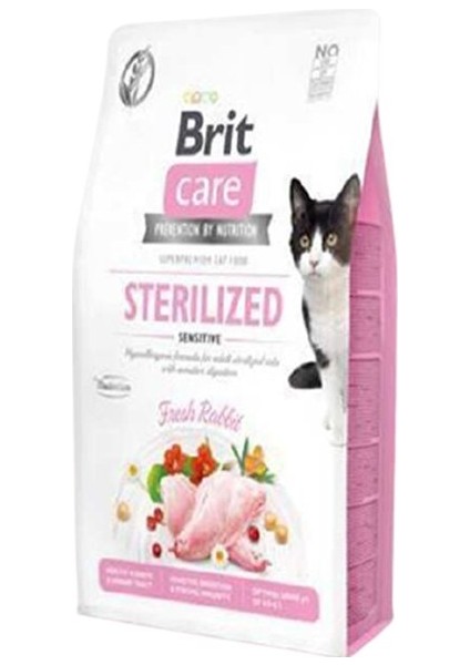 Hipoalerjenik Sterilized Sensitive Tavşanlı Tahılsız Kısırlaştırımış Kedi Maması 2 kg